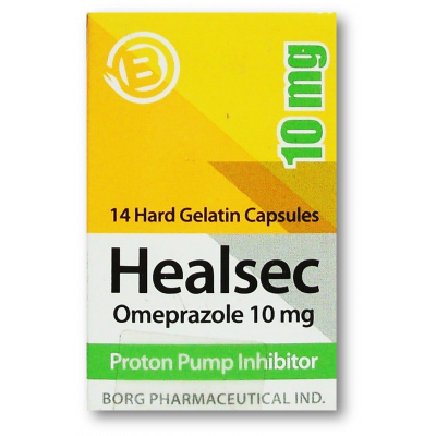 HEALSEC 10 MG ( OMEPRAZOLE ) 14 CAPSULES
